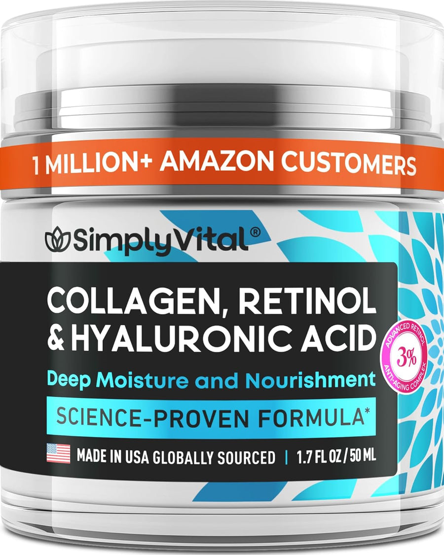 Anti-Aging Face Moisturizer with Retinol, Collagen & Hyaluronic Acid - skin28