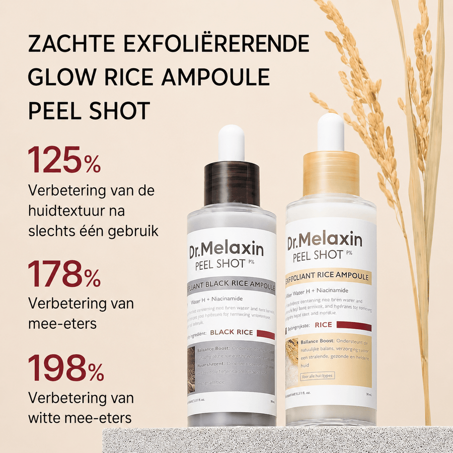 Dr. Melaxin Peel Shot Glow Rice Ampoule Duo - skin28