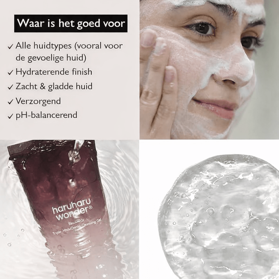 Haruharu | Wonder Black Rice Triple AHA Gentle Cleansing Gel - skin28