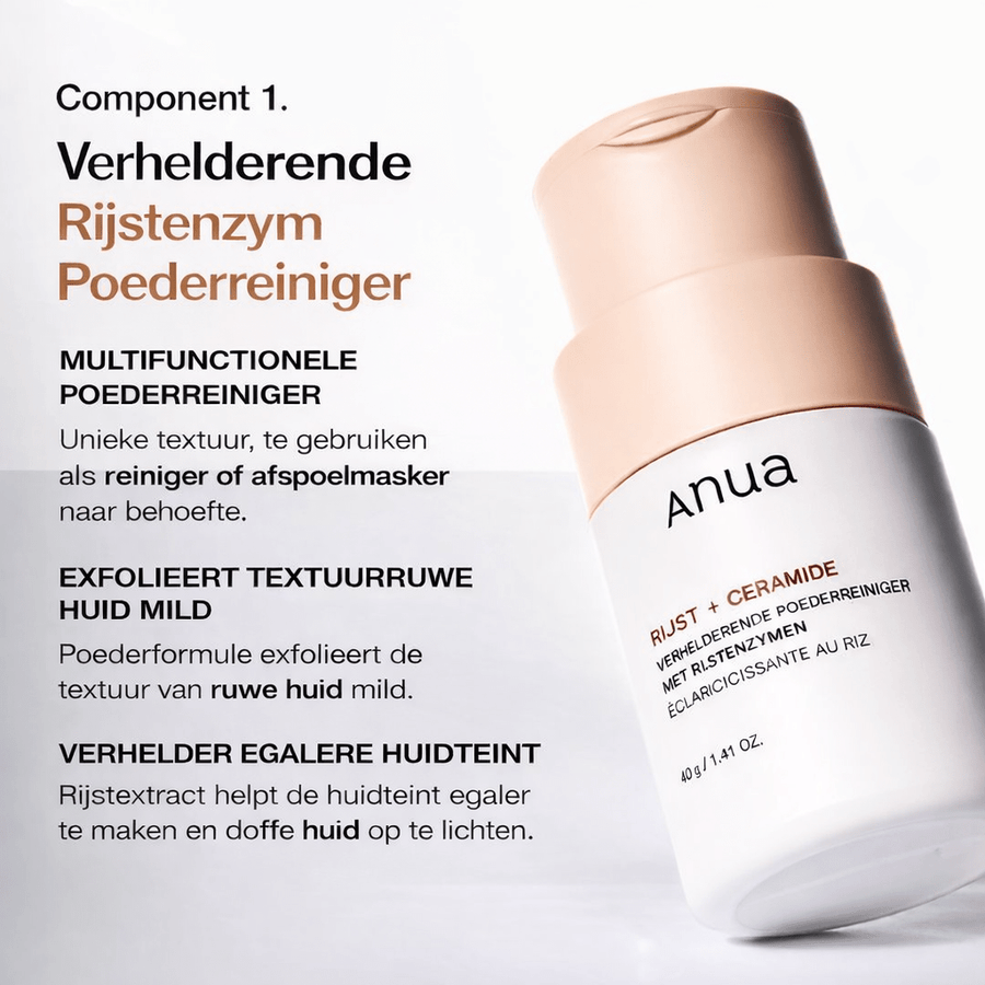 Anua Rice Trio Set : Rice Cleansing Powder & Milky Toner & Hydrating Serum - skin28