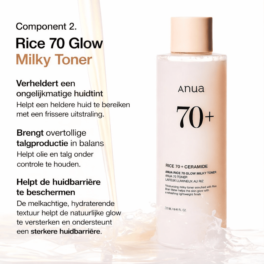 Anua Rice Trio Set : Rice Cleansing Powder & Milky Toner & Hydrating Serum - skin28