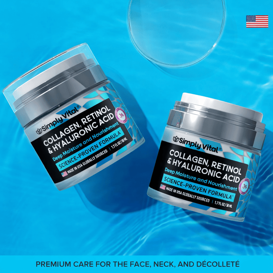 Anti-Aging Face Moisturizer with Retinol, Collagen & Hyaluronic Acid - skin28