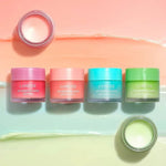 Laneige Lip Sleeping Mask applied with included spatula