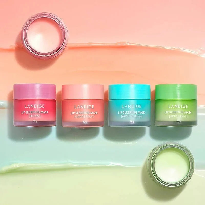 Laneige Lip Sleeping Mask applied with included spatula