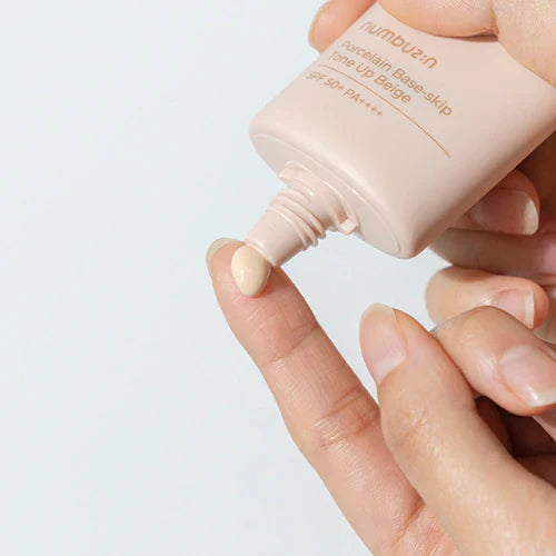 Numbuzin | No.3 Porcelain Base-skip Tone Up Beige SPF50+ PA++++
